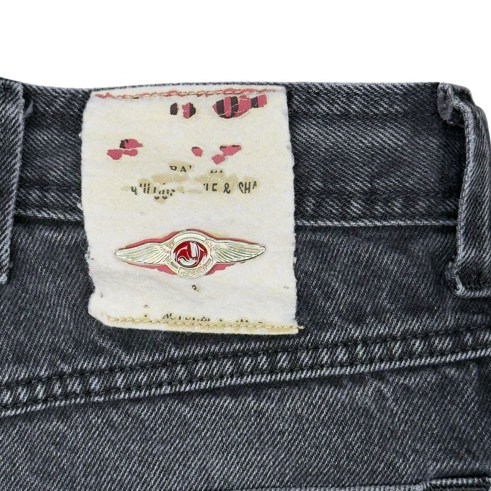 Vintage Jessi & Co. Black Charcoal Jeans | 34 Made in Italy 90s Y2K Button Fly - Picture 11 of 12